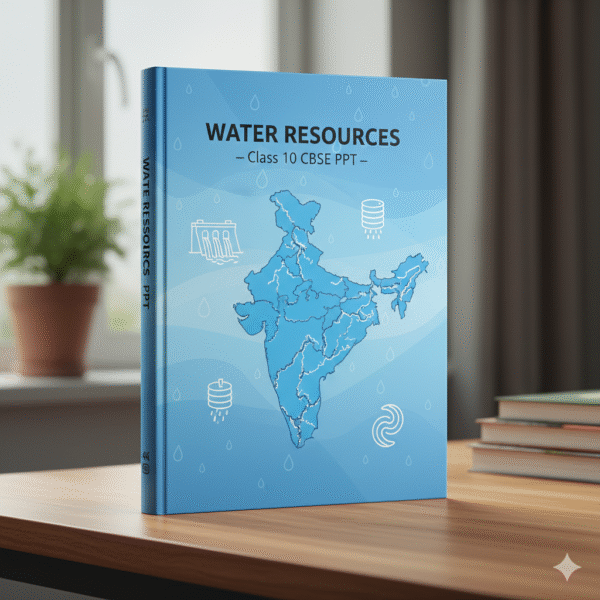 💧 Geography – Chapter 3: Water Resources (Class 10 CBSE PPT)