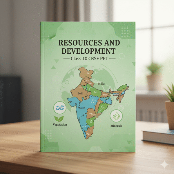 Geography – Chapter 1: Resources and Development (Class 10 CBSE PPT)
