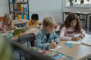 CBSE Class 10 students studying for board exams