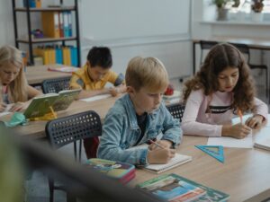 CBSE Class 10 students studying for board exams