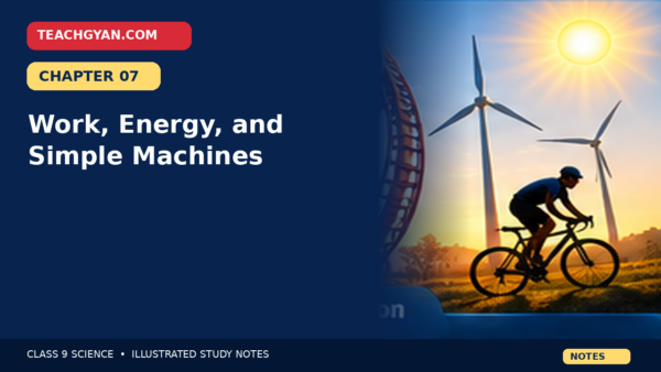 Class 9 Science Notes – Work, Energy and Simple Machines